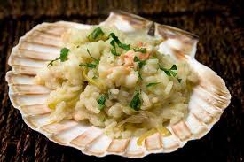 Risotto con scampi all'aroma di limone